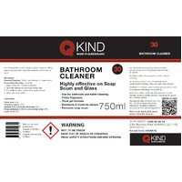 750ml QKind Bathroom Cleaner Labels