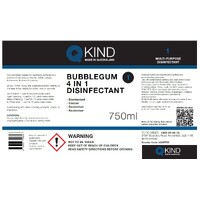 750ml QKind Bubblegum Labels