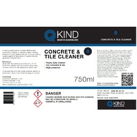 750ml QKind Concrete & Tile Cleaner Labels