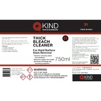 750ml QKind Thickened Bleach Labels