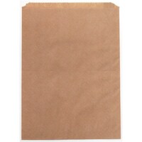 Paper Bag No 6 Flat Strung Wrap Brown 336X240mm 500/pack