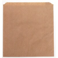 Paper Bag Hot Chip Greaseproof Lined Brown 150X140mm 500/ctn