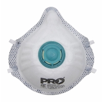 Pro Choice Dust Masks P2 Disposable Respirator with Valve & Active Carbon Filter 12/box