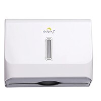 Dolphy Slimline Paper Towel Dispenser - White - Half size