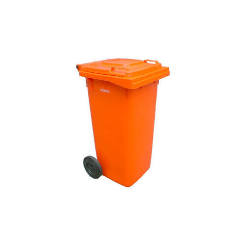 240L Orange Wheelie Bin