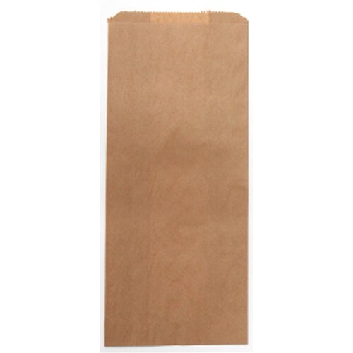 Envirochoice  Paper Bag Unstrung Unwrapped Satchel Brown No 2 240x100x40mm 500/pk
