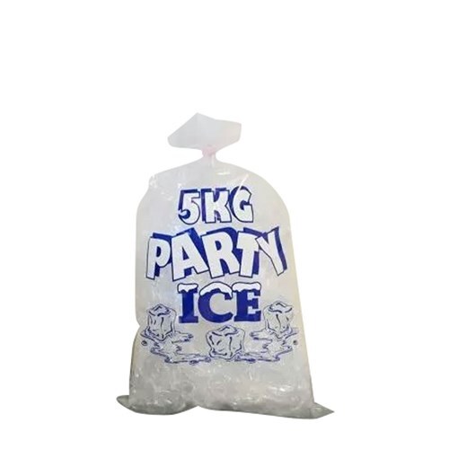 5kg Ice Bag "Party Ice" LDPE Bulk 610X355mm 500/ctn