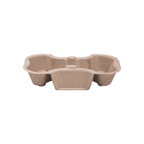 Castaway Enviroboard 2 Cup Tray Carry Tray to suit 8-24oz Cups 200/ctn