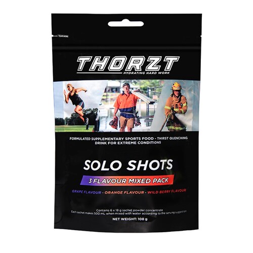 Thortz Low Sugar Solo Shots - Mixed Flavours 6pk