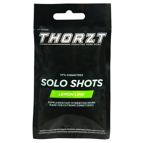 Thortz 99% Sugar Free Solo Shots -  Lemon Lime 50pk