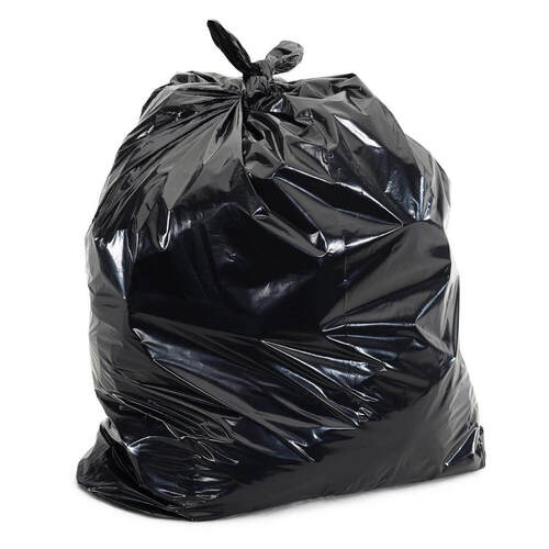 140L Medium Duty Black Bin Liner 100/ctn