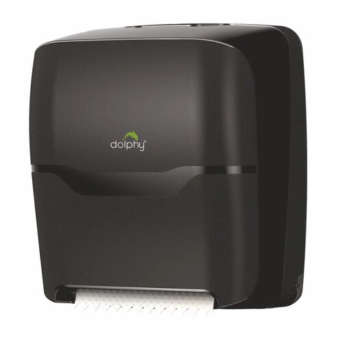 Dolphy Electronic Auto-cut Paper Towel Dispenser - Black