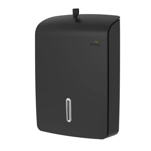 Dolphy Jumbo Plaza Ultraslim Paper Towel Dispenser -Black