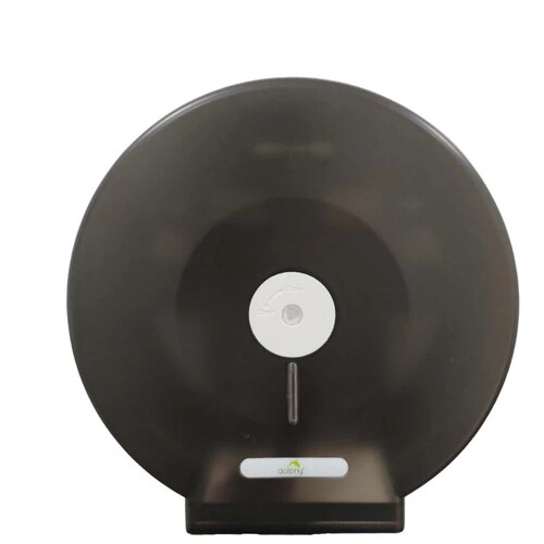 Dolphy Plaza Jumbo Toilet Roll Dispenser - Black